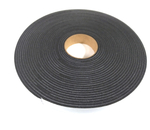 Fita de Vedação em PVC Preto Adesivado 1 Lado 03mm x 20mm x 10m