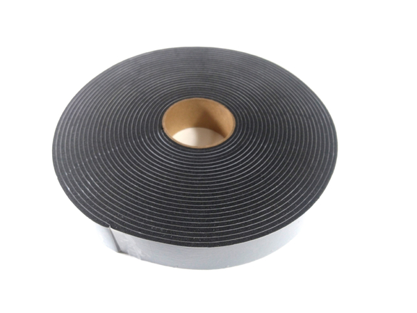 Fita de Vedação em PVC Preto Adesivado 1 Lado 03mm x 30mm x 10m