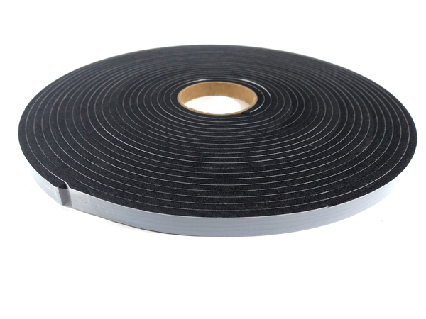 Fita de Vedação em Espuma Neoprene Preto Adesivo 1 Lado 4mm x 10mm x 10m 