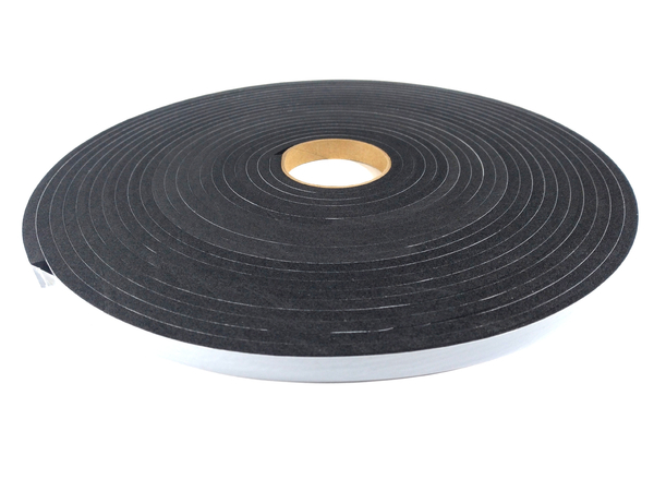 Fita de Vedação em Espuma Neoprene Preto Adesivo 1 Lado 5mm x 10mm x 10m 