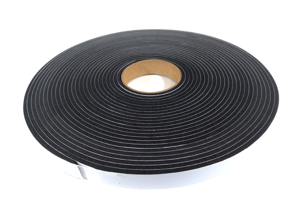 Fita de Vedação em Espuma Neoprene Preto Adesivo 1 Lado 3mm x 15mm x 10m 