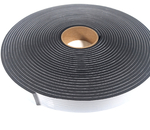 Fita de Vedação em Espuma Neoprene Preto Adesivo 1 Lado 3mm x 25mm x 10m 