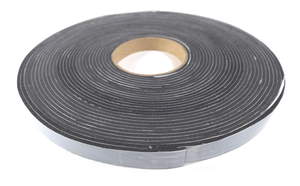 Fita de Vedação em Espuma de EPDM Preto Adesivado 1 Lado 2mm x 8mm x 10m