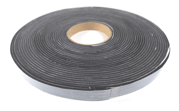 Fita de Vedação em Espuma de EPDM Preto Adesivado 1 Lado 2mm x 8mm x 10m