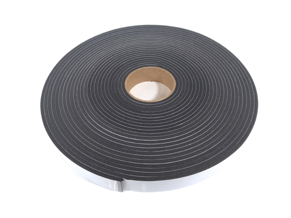 Fita de Vedação em Espuma de EPDM Preto Adesivado 1 Lado 3mm x 20mm x 10m