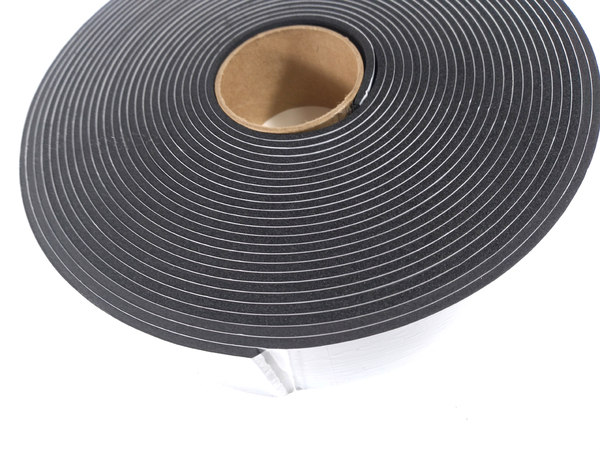 Fita de Vedação em Espuma de EPDM Preto Adesivado 1 Lado 3mm x 40mm x 10m