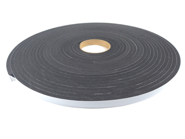 Fita de Vedação em Espuma de EPDM Preto Adesivado 1 Lado 5mm x 10mm x 10m