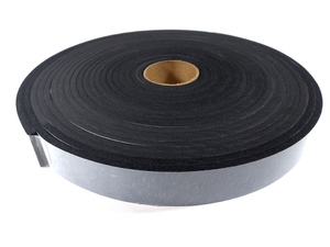 Fita de Vedação em Espuma de EPDM Preto Adesivado 1 Lado 5mm x 30mm x 10m