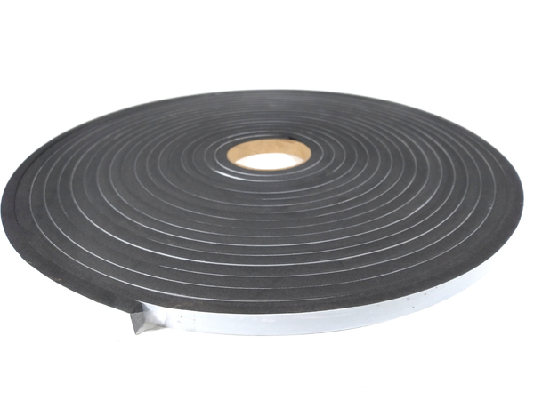 Fita de Vedação em Espuma de EPDM Preto Adesivado 1 Lado 7mm x 10mm x 10m