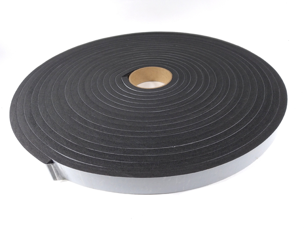 Fita de Vedação em Espuma de EPDM Preto Adesivado 1 Lado 7mm x 20mm x 10m