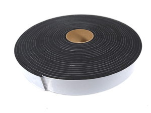 Fita de Vedação em Espuma Neoprene Preto Adesivo 1 Lado 4mm x 30mm x 10m 