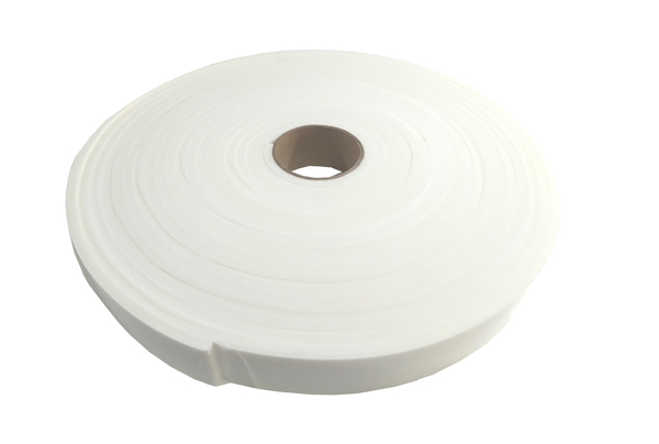 Fita de Vedação em EVA Branco Adesivado 1 Lado 04mm x 20mm x 10m