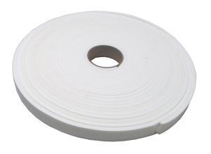 Fita de Vedação em EVA Branco Adesivado 1 Lado 08mm x 25mm x 10m